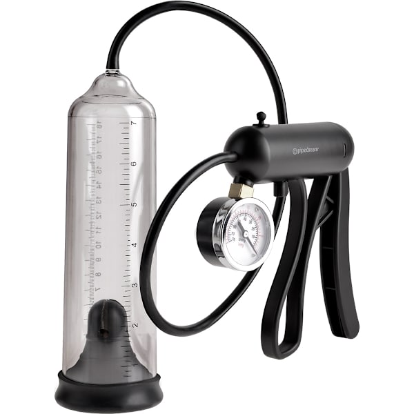 Pipedream Pump Worx: Pro-Gauge Power Pump Svart, Transparent