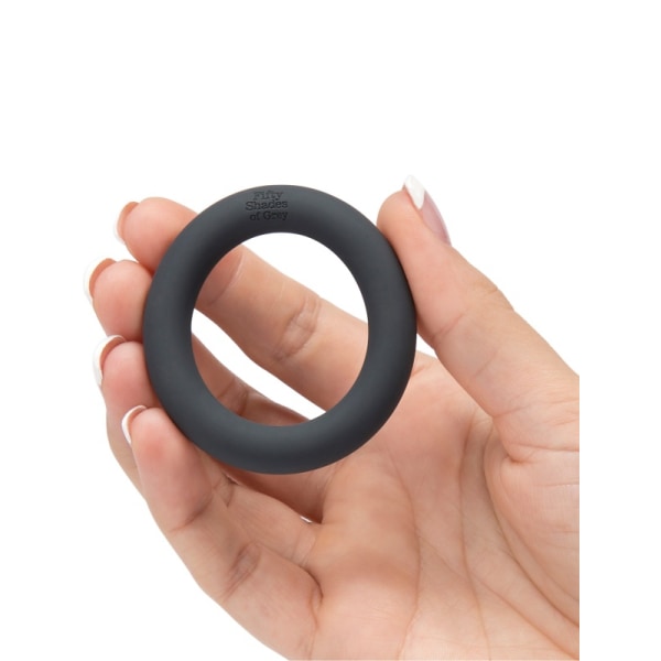 Fifty Shades of Grey: A Perfect O, Silicone Love Ring Svart