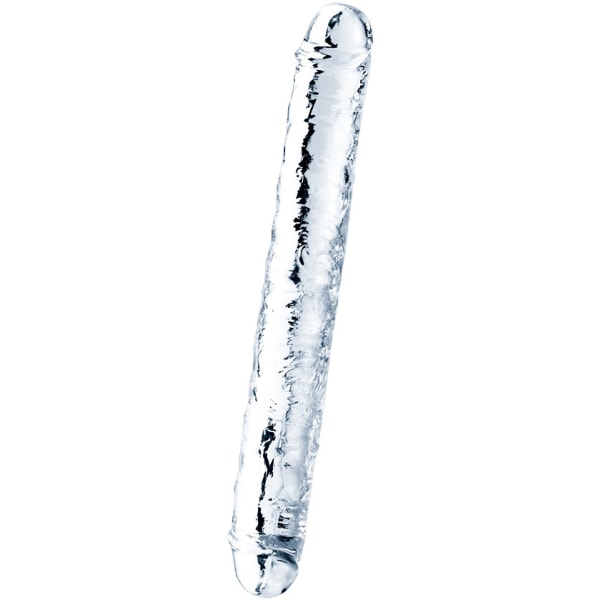 LoveToy: Flawless Clear Double Dildo, 30 cm Transparent