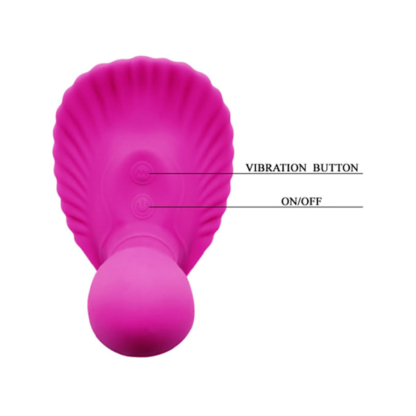 Pretty Love: Fancy Clamshell Vibrator with Remote Lila