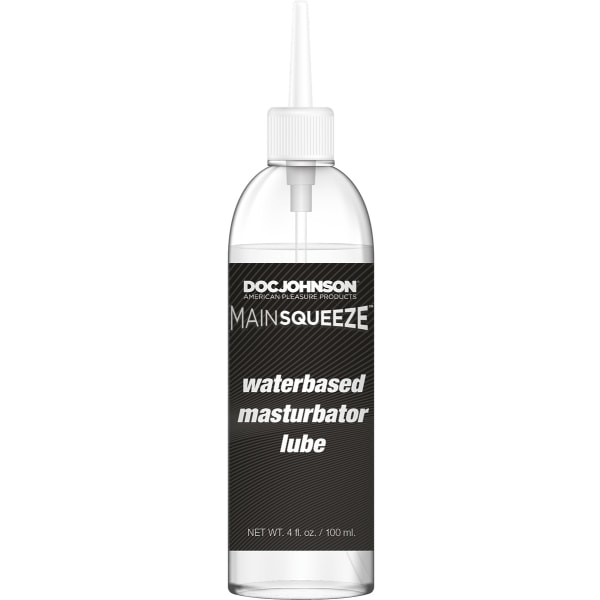 Doc Johnson: Mainsqueeze, Masturbator-glidecreme på vandbasis, 100 ml Transparent