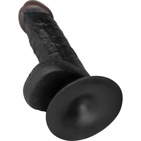 LoveToy: Easy StrapOn Set, 18 cm Mörk hudfärg, Svart