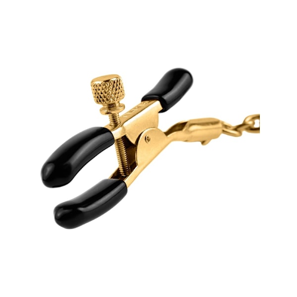 Pipedream Fetish Fantasy: Nipple Clamps, gold Guld, Svart