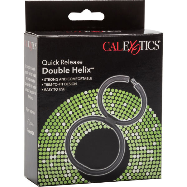 California Exotic: Double Helix Quick Release, Erection Enhancer Svart