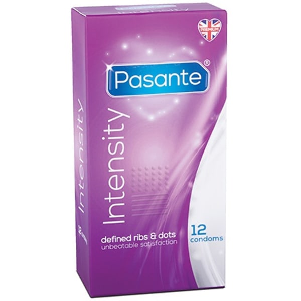 Pasante Intensity: Kondomer, 12-pack Transparent