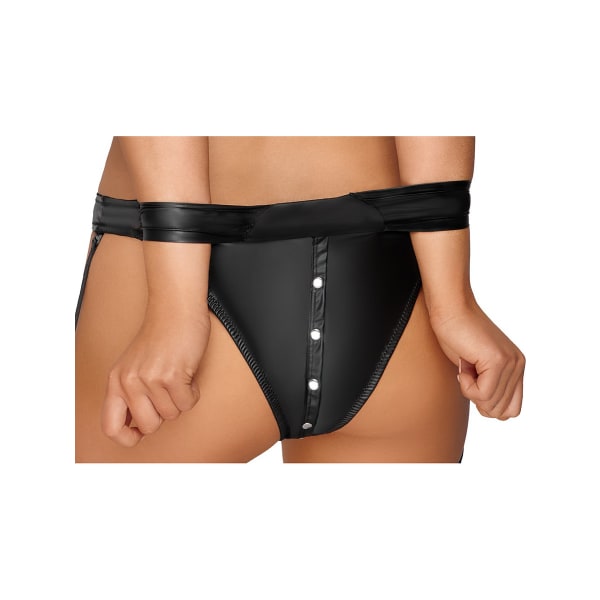 Cottelli Bondage: Bondage Underwear-set, L Svart L