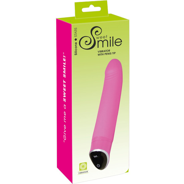 Sweet Smile: Vibrator with Penis Tip Rosa