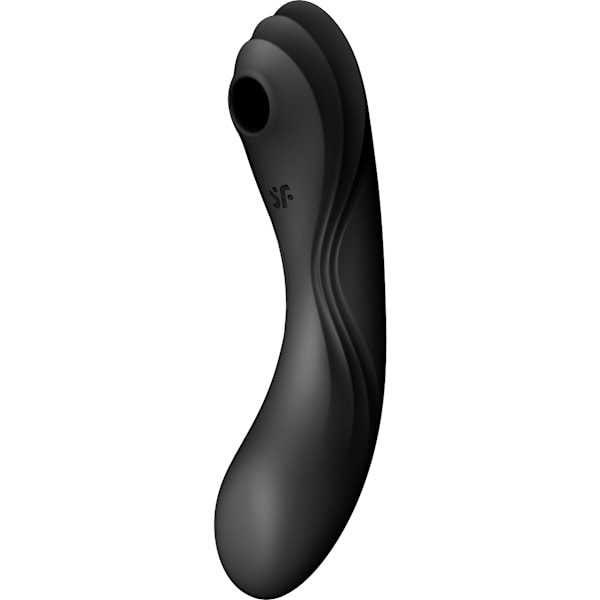 Satisfyer: Curvy Trinity 4, Air Pulse Vibrator, svart Svart