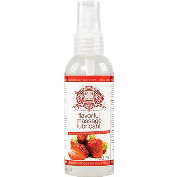 Touché Massage Oil/Lubricant, Freezeable/Eatable, Strawberry