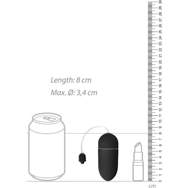 Shots Toys: Vibrating Egg, 10 Speed Svart