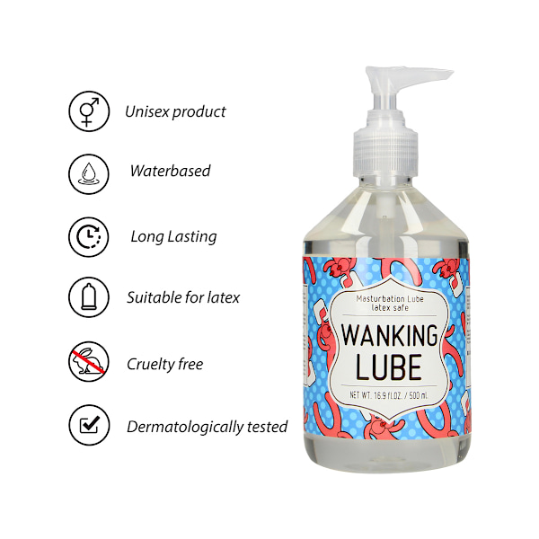 S-Line: Masturbation Lube, Wanking Lube, 500 ml Transparent