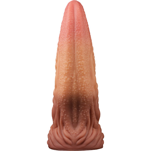 LoveToy: Dual-Layered Silicone Tongue, 25 cm Ljus hudfärg