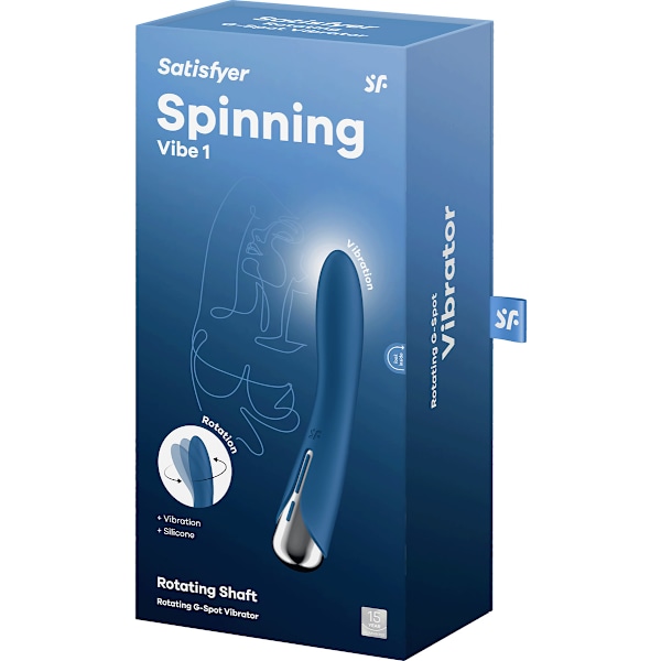Satisfyer: Spinning Vibe 1, Rotating Vibrator, blå Blå