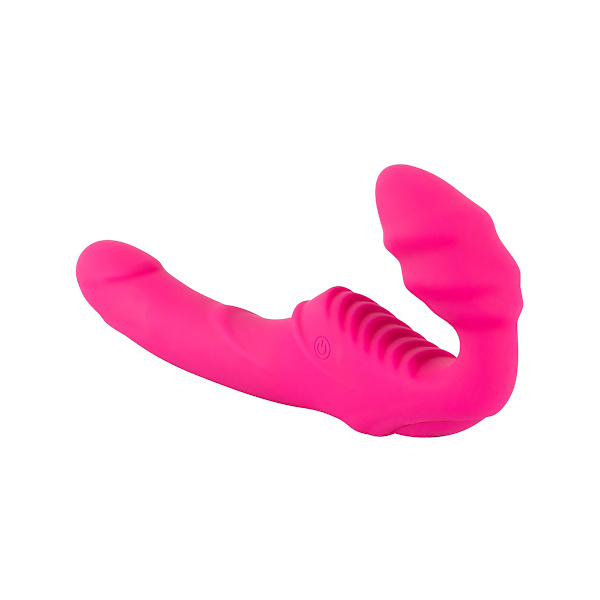 You2Toys: Vibrating Strapless Strap-On, Double Teaser, rosa Rosa