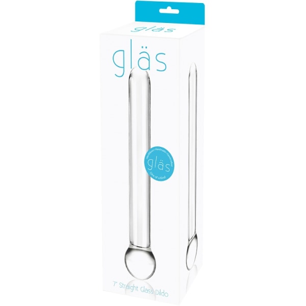 Glas: Straight Glass Dildo Transparent