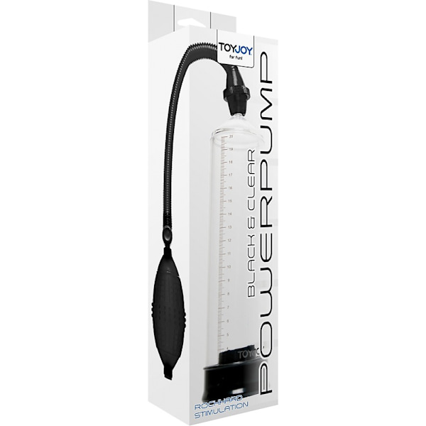 Toy Joy: Power Pump Svart, Transparent