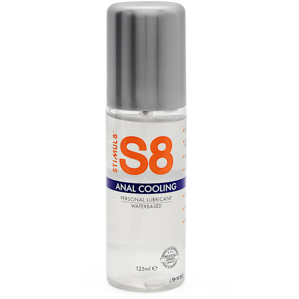 Stimul8: S8 Anal Cooling, Waterbased Lubricant, 125 ml Transparent