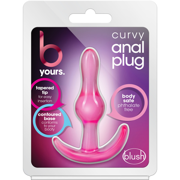 B Yours: Curvy Anal Plug, pink Rosa