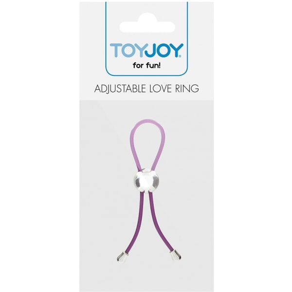 Toy Joy: Adjustable Love Ring, lila Lila, Silver