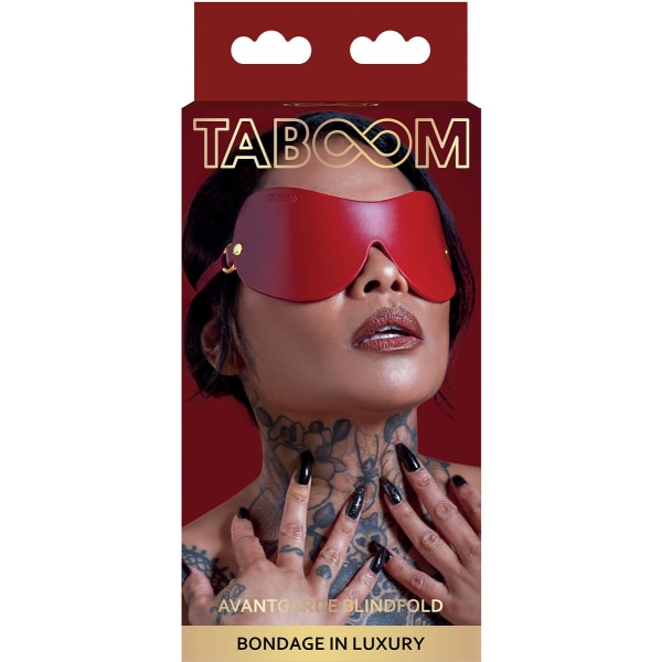 Taboom Luxury: Avantgarde Blindfold Guld, Röd