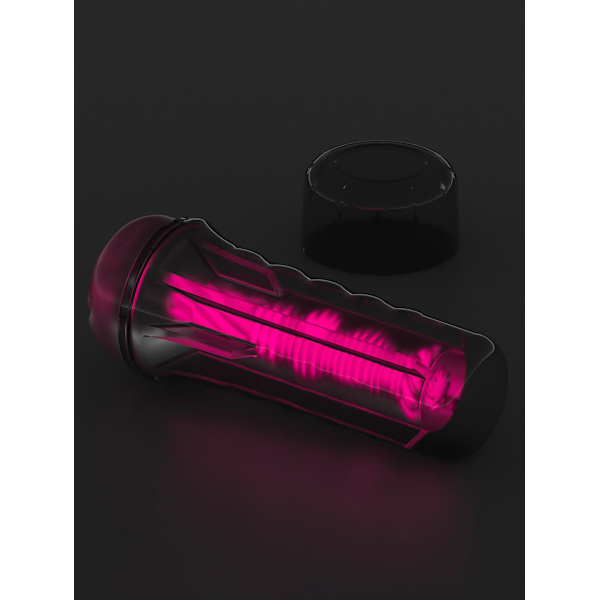 LoveToy: Lumino Play Masturbator, Pink Glow Rosa, Självlysande, Transparent