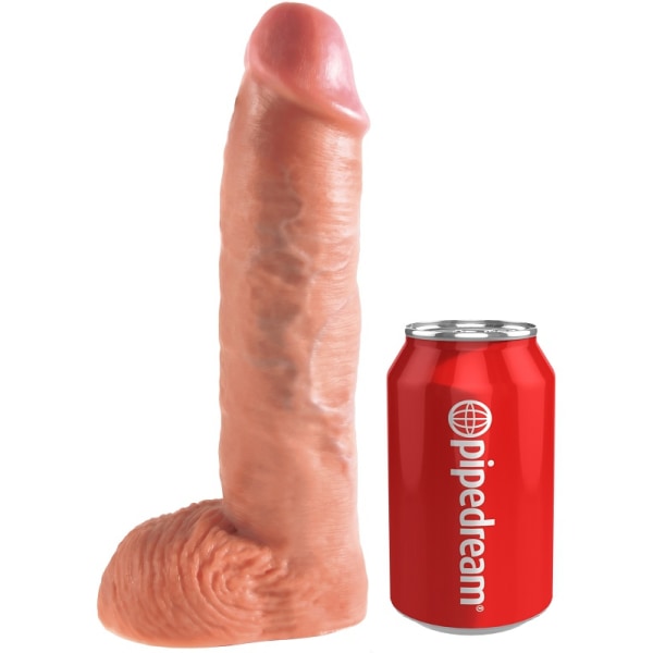 Pipedream: King Cock, Hollow Strap-On Ljus hudfärg, Svart 25 cm