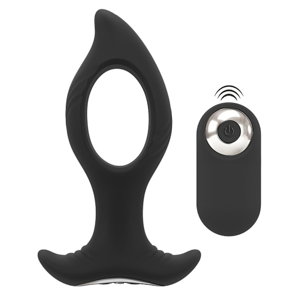 Anos: RC Butt Plug with a Hole Svart