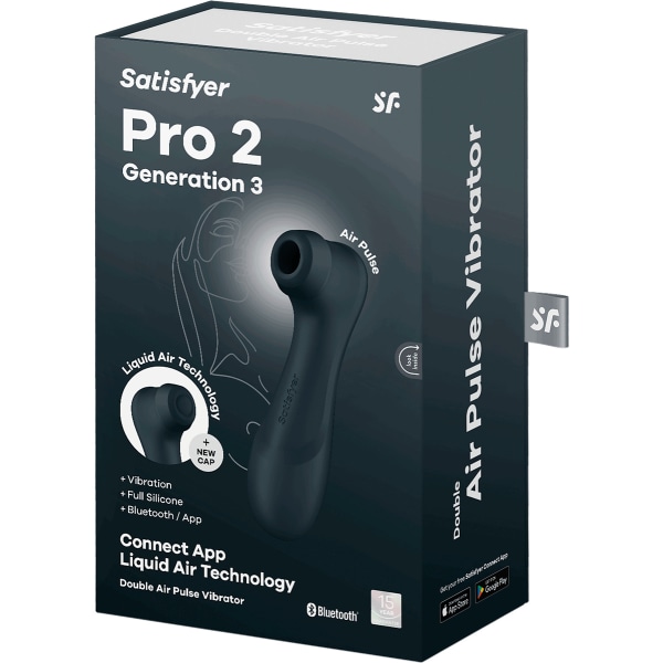 Satisfyer Connect: Pro 2 Generation 3, Double AirPulse Vibrator Svart