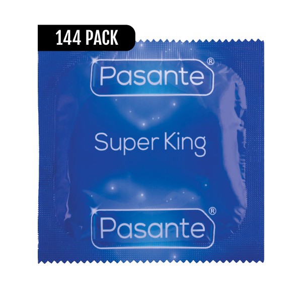 Pasante Super King: Kondomer, 144-pak Transparent