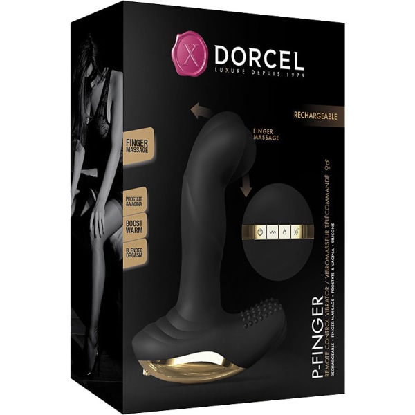 Marc Dorcel: P-Finger, Remote Control Vibrator Svart