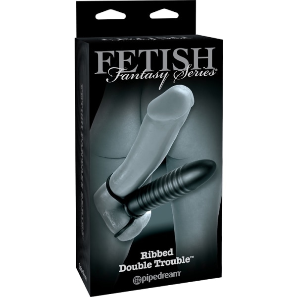 Pipedream Fetish Fantasy: Ribbed Double Trouble Svart