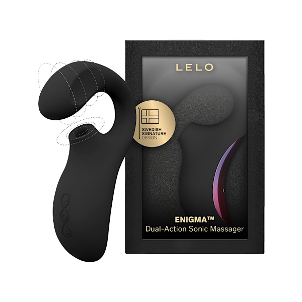 LELO: Enigma, Dual-Action Sonic Massager, svart Svart