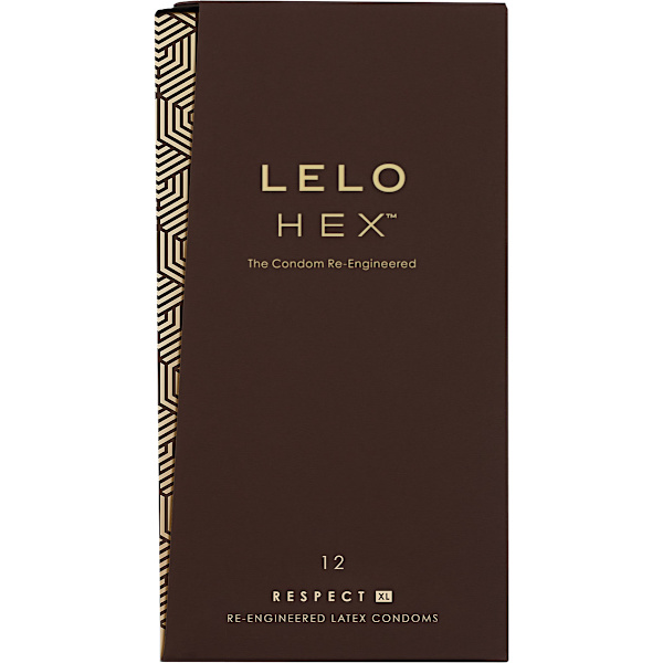 LELO: HEX Respect XL, Kondomer Transparent 12-pack
