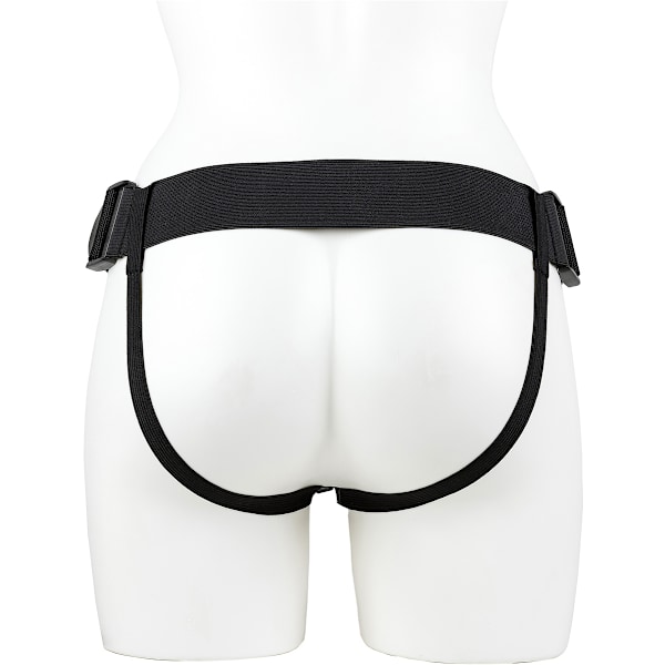 RealRock: Vibrating Hollow Strap-on, 23 cm, ljus Ljus hudfärg