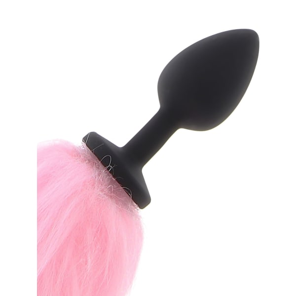 Taboom: Butt Plug with LED Unicorn Tail Rosa, Svart