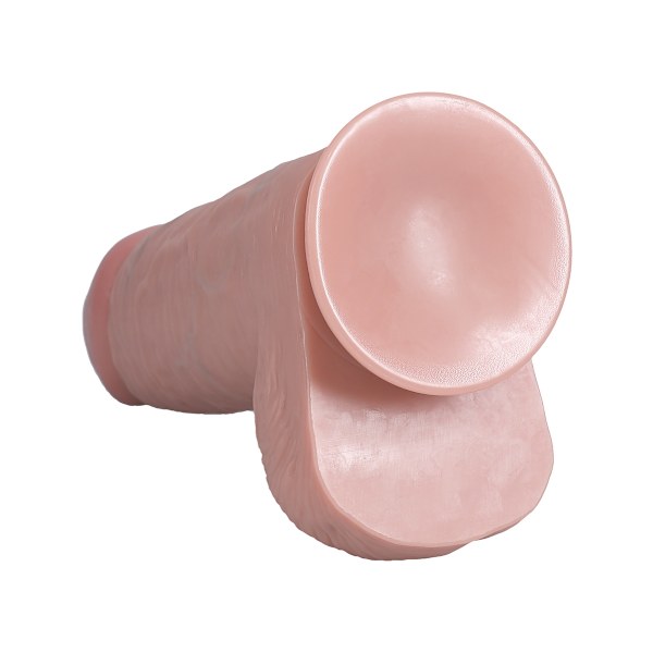 RealRock: Extra Thick Realistic Dildo, 20 cm Ljus hudfärg