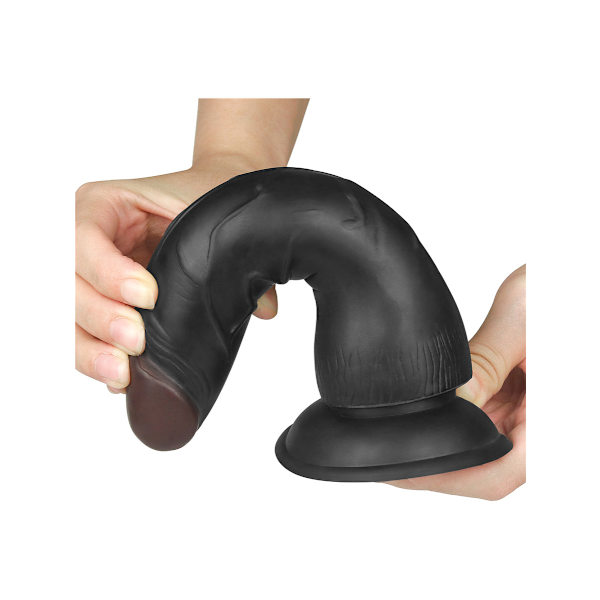 LoveToy: Easy StrapOn Set, 19 cm Mörk hudfärg, Svart