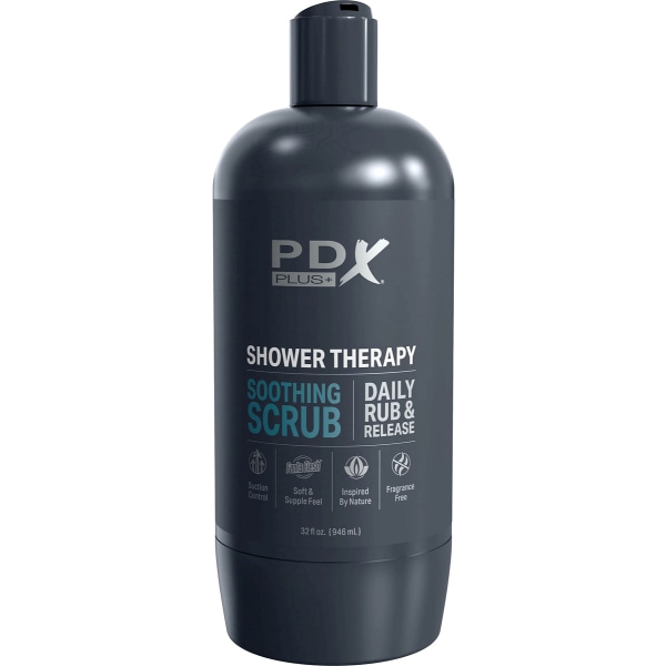 Pipedream PDX Plus: Shower Therapy Stroker, Soothing Scrub Ljus hudfärg