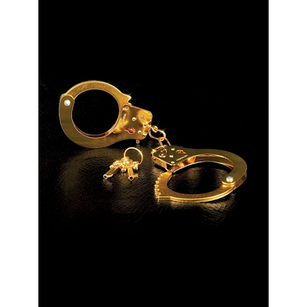 Pipedream Fetish Fantasy: Metal Cuffs, gold Guld