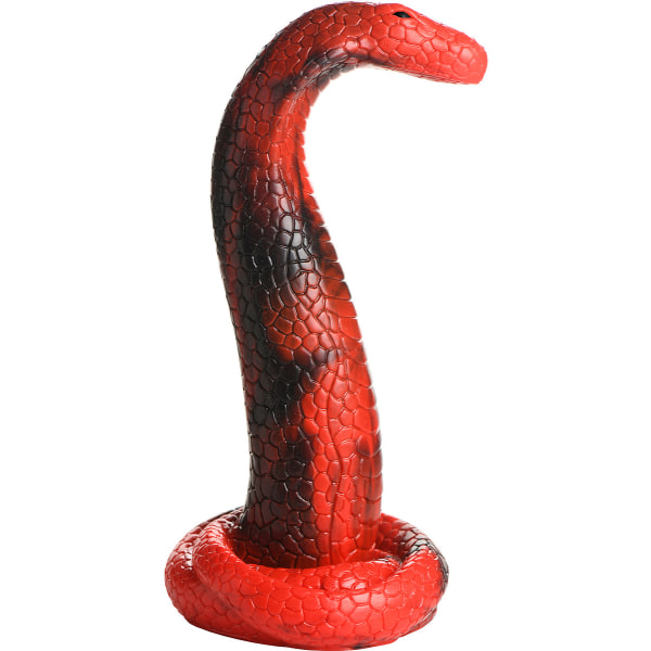 Creature Cocks: King Cobra, Silikone Dildo Röd