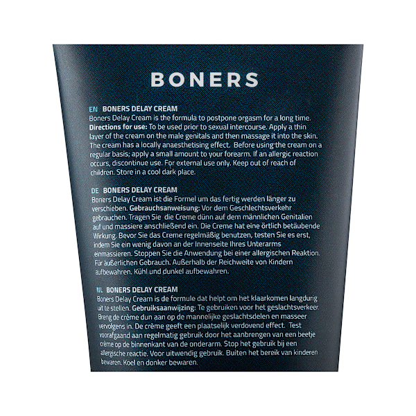 Boners: Delay Cream, Last Longer, 100 ml Vit