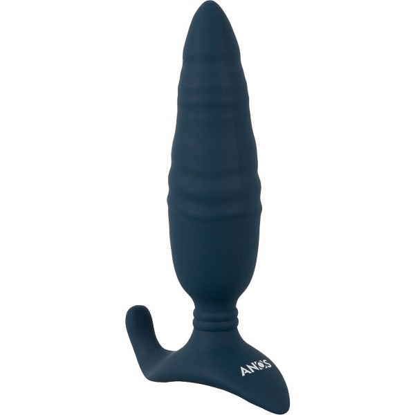 Anos: RC Thrusting Butt Plug with Vibration Blå