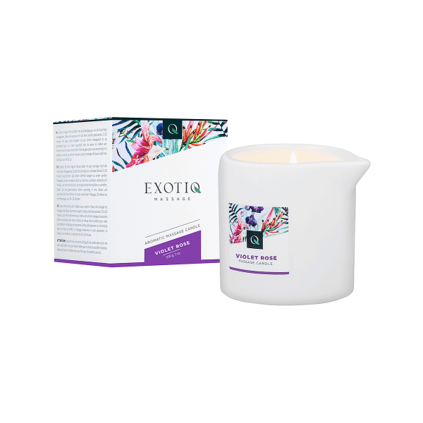 Exotiq: Massage Candle, Violet Rose, 200 g Vit