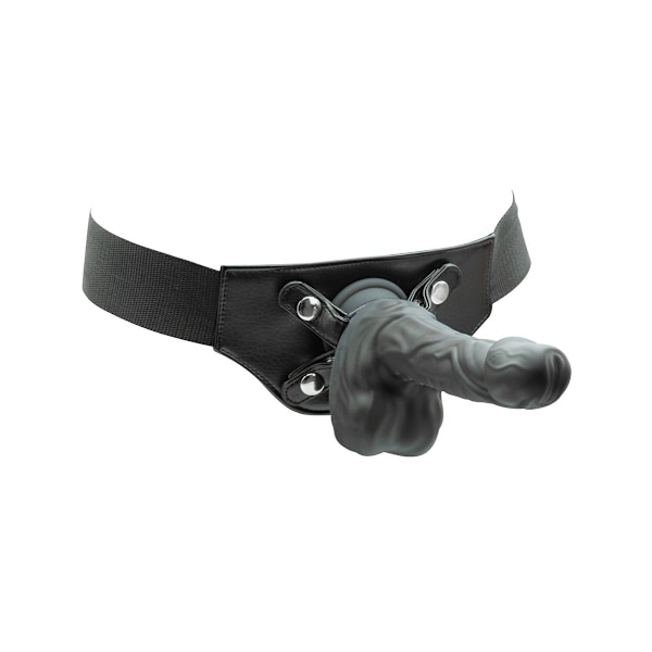 Naked Addiction: Rotating & Thrusting Vibrating Dong, 23 cm Svart