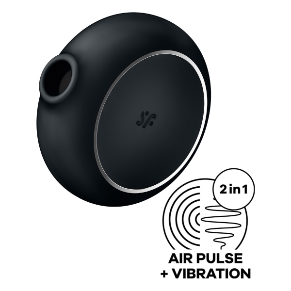 Satisfyer: Pro To Go 3, Air Pulse Stimulator + Vibration, black Svart