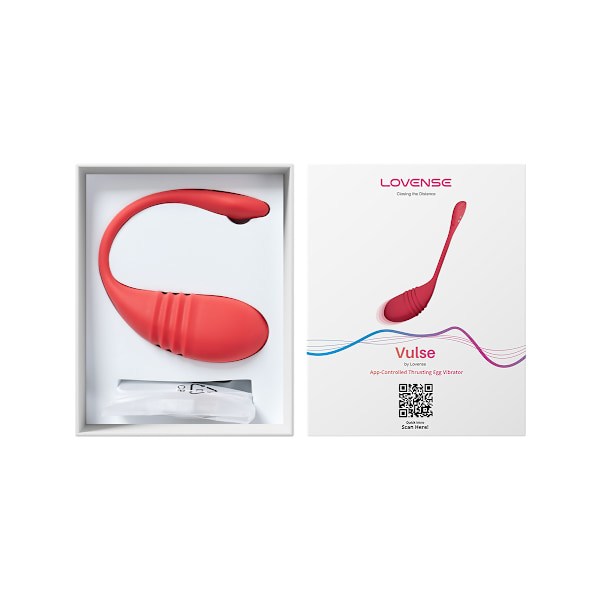 Lovense: Vulse, App-Controlled Thrusting Egg Vibrator Röd