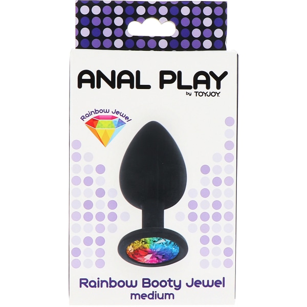 Toy Joy: Rainbow Booty Jewel Svart Medium