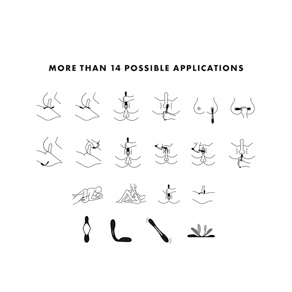 Satisfyer: Elastic Joy, Multi Vibrator, röd Röd