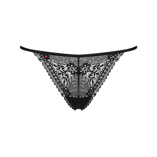 Obsessive: Intensa Thong, svart Svart L/XL