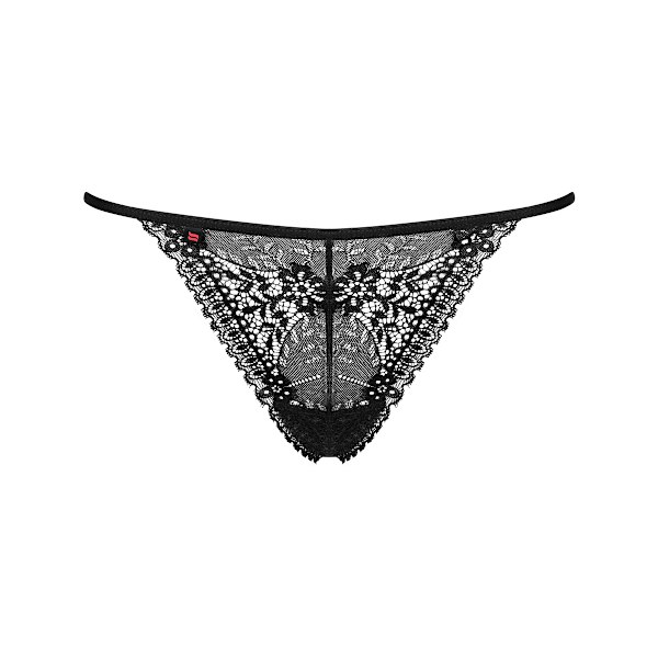 Obsessive: Intensa Thong, svart Svart S/M